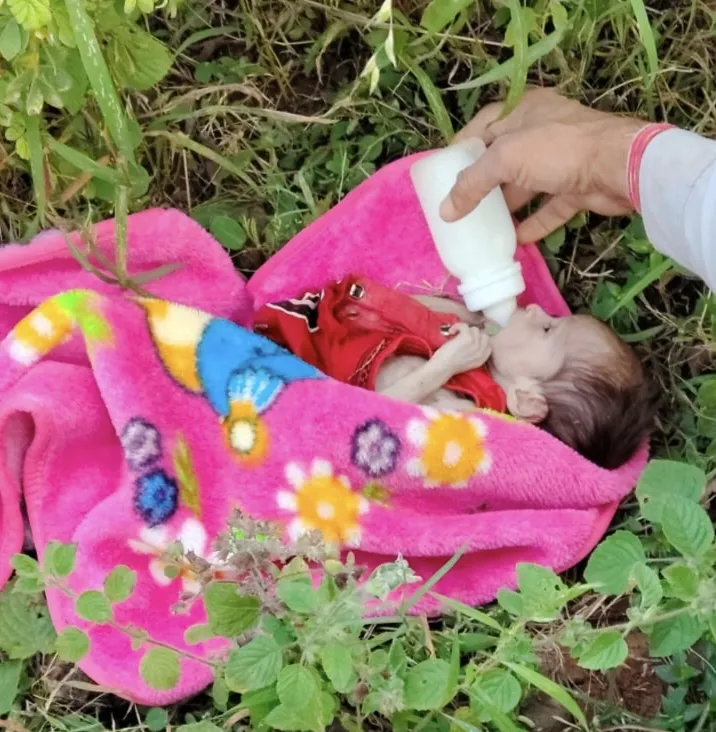झाड़ियों में बिलखता मिला 15 दिन का मासूम लाल कंबल में लिपटा था, पास रखी थी दूध की बोतल… बारिश और बरसाती जीवों के बीच जिंदगी की जंग लड़ रहा था बच्चा