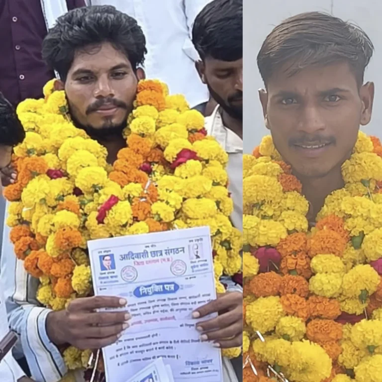 आदिवासी बच्चों का राजनीति में पहला कदम: सैलाना में छात्र संगठन की नई कार्यकारिणी गठित, ढोल-धमाकों और आतिशबाजी के साथ मनाया जश्न